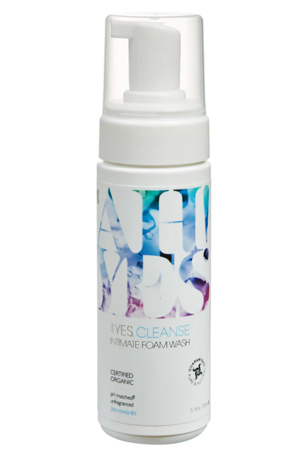 photograph of ah yes intimate cleanse product bottle