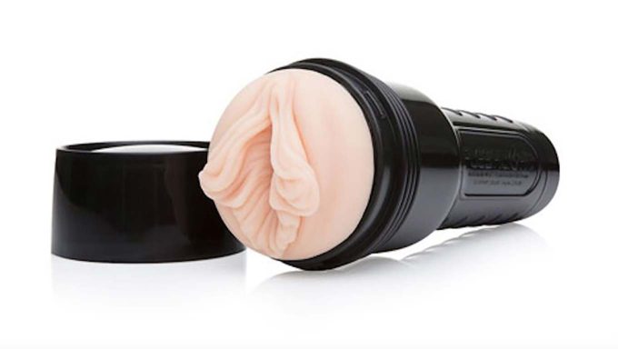 photograph of the bigfoot fleshlight, which features abnormally large labia