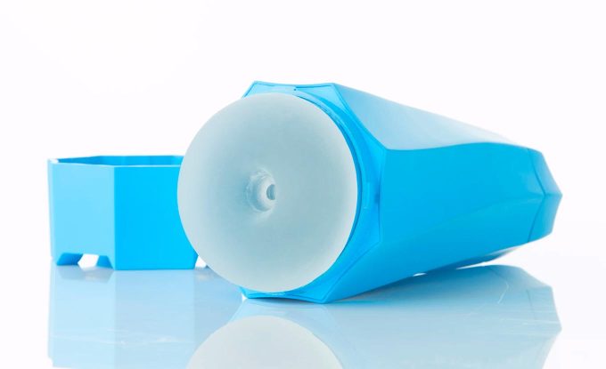product photograph of the blewit masturbator with its cap off