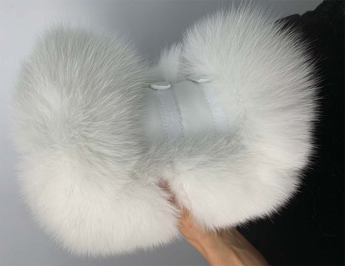 photograph of a hand-made fleshlight made from fake fur material