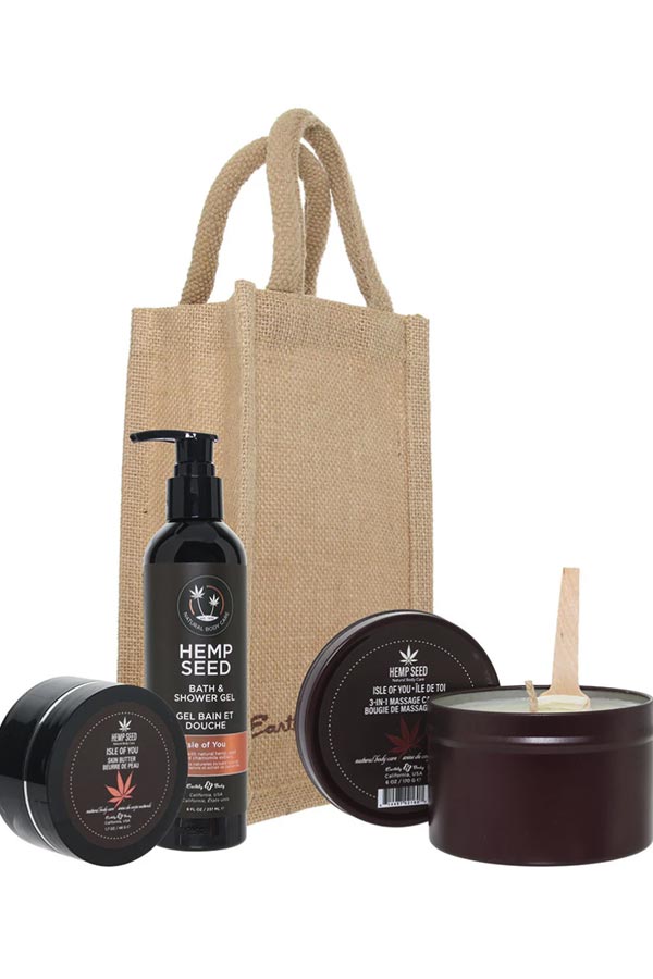 Hemp Seed Shower & Spa Gift Set