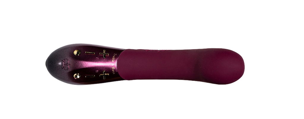 Close Up Horizontal View Of Hot Octopuss Kurve G-Spot Vibrator Against White Background