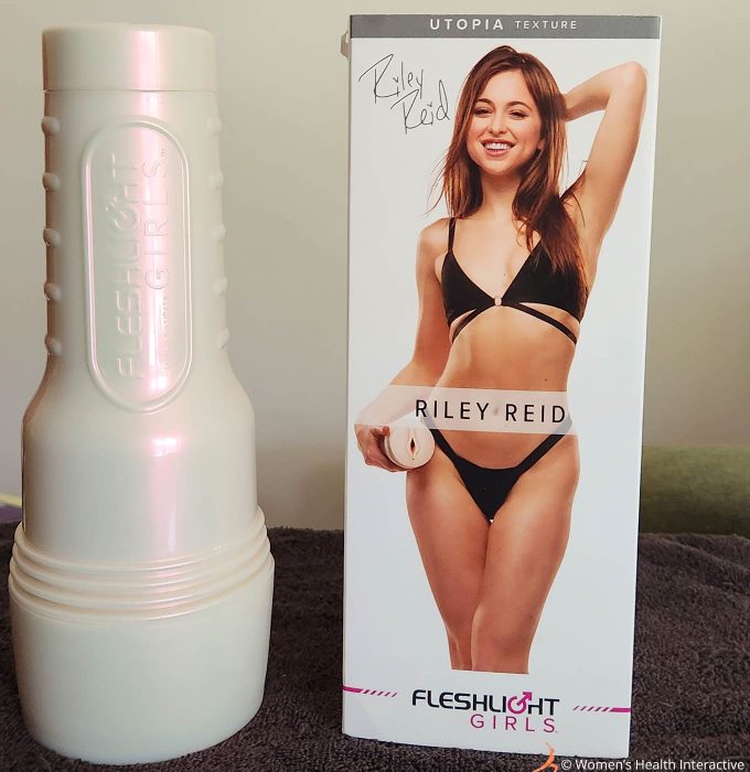 photograph of the riley reid utopia texture box beside the unboxed product on a table top