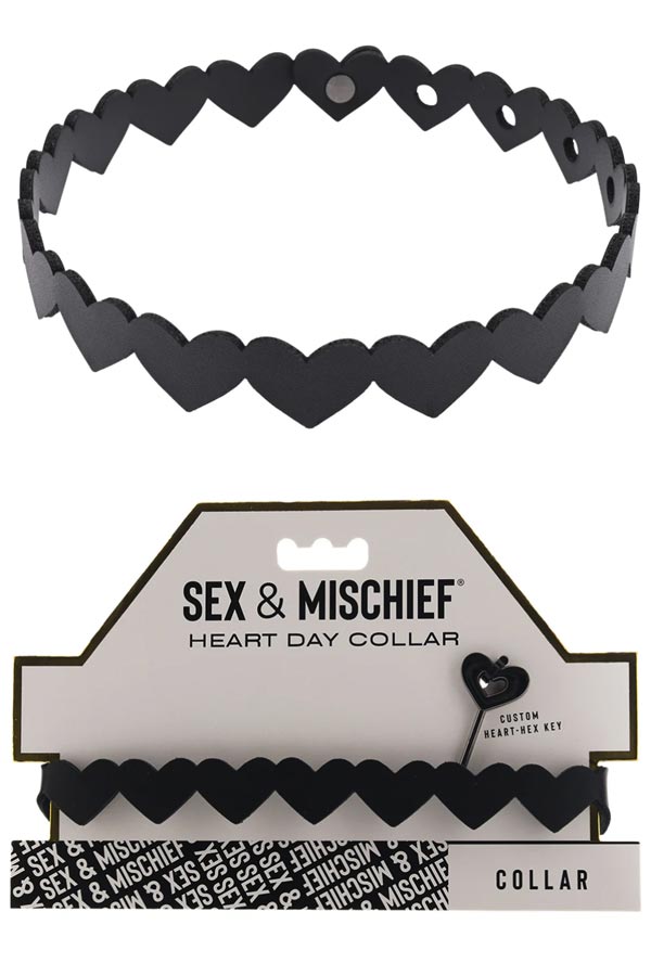 Sex & Mischief Heart Day Collar